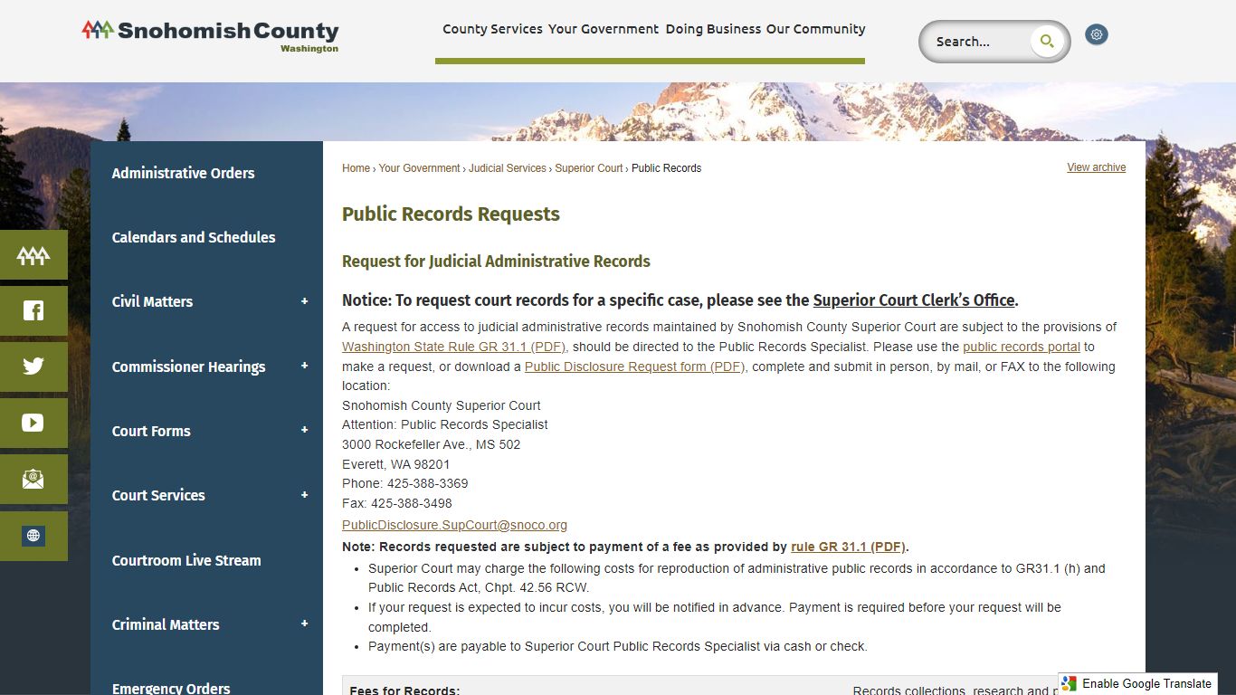 Public Records Requests | Snohomish County, WA - Official ...